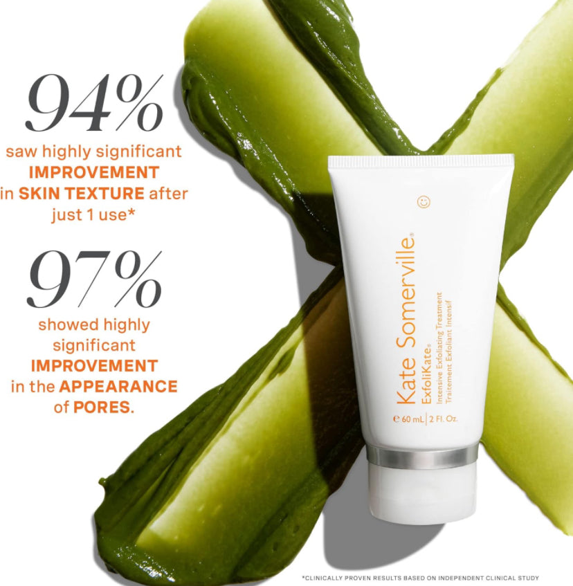 Kate Somerville ExfoliKate Intensive Exfoliating Treatment - Salicylic Acid and Lactic Acid Super Facial Scrub Improves Texture and Pores, 60ml RRP £69.99