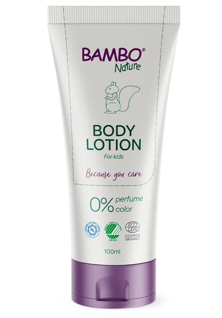 Bambo Nature Baby Moisturiser, Newborn Essentials, Baby Skincare Body Lotion, Gentle & Soothing For Baby’s Skin, Eco-Labelled Baby Body Lotion For Soft & Healthy Skin, Sustainable Body Lotion 100ml RRP £3.49