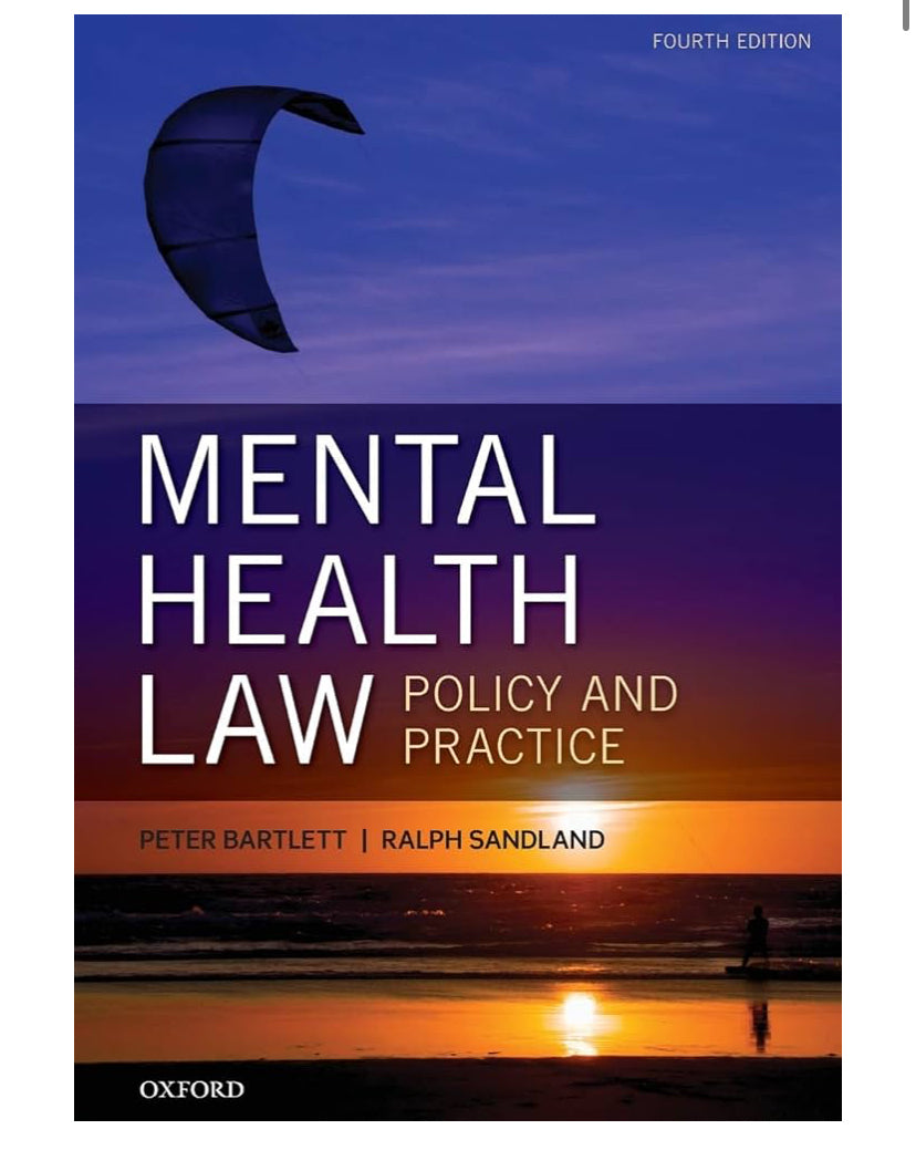 Mental health law book RRP £45 slightly marked on side but unused