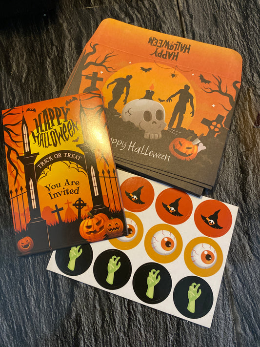 12 x Halloween Party invites