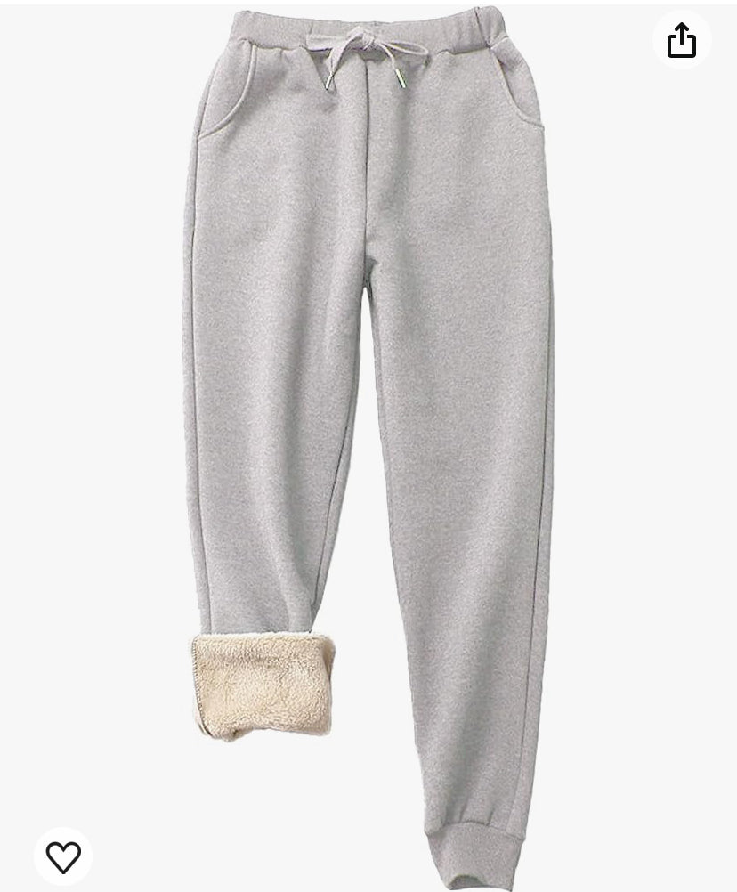 DARK GREY - Sherpa fleece lined tracksuit bottoms, small medium and large available RRP £38 - game changer