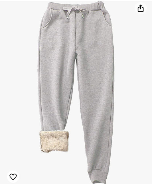 DARK GREY - Sherpa fleece lined tracksuit bottoms, small medium and large available RRP £38 - game changer