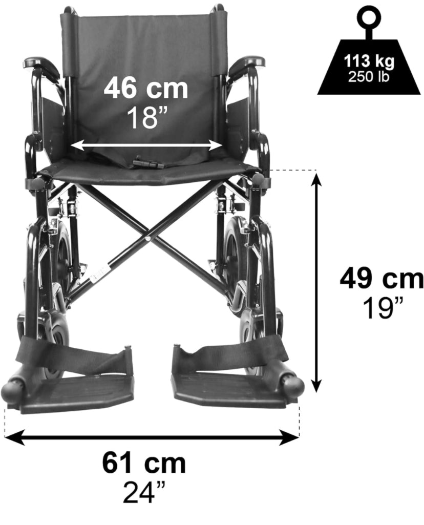 PEPE wheelchair, brand new in battered box - all details on pictures RRP £149