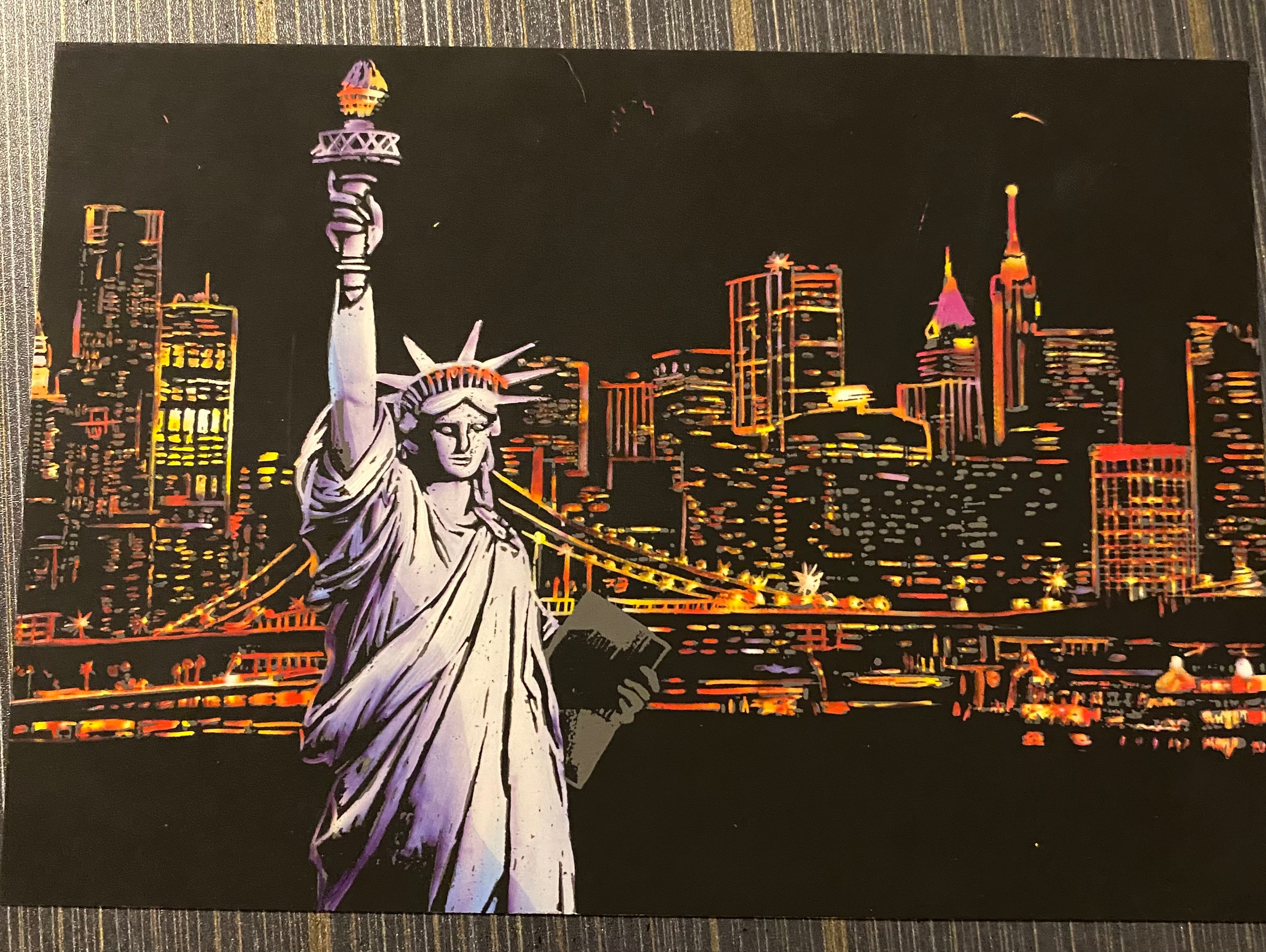 12 sheet scratch art kit with tools - 8 x A4 4 x A5 plus tools