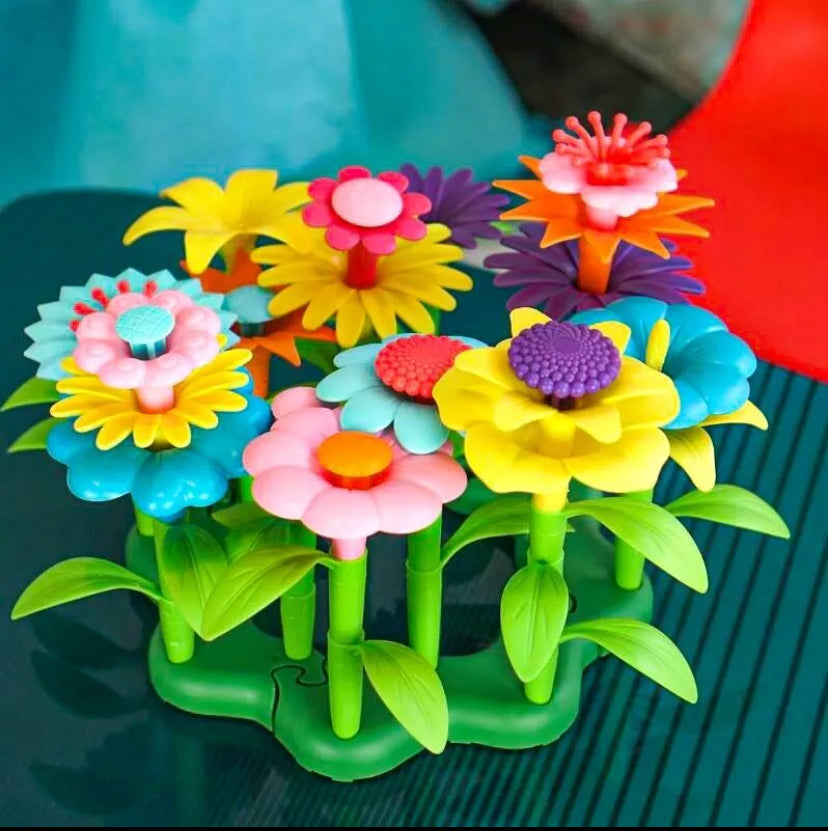 100 piece Build my garden Flower building set