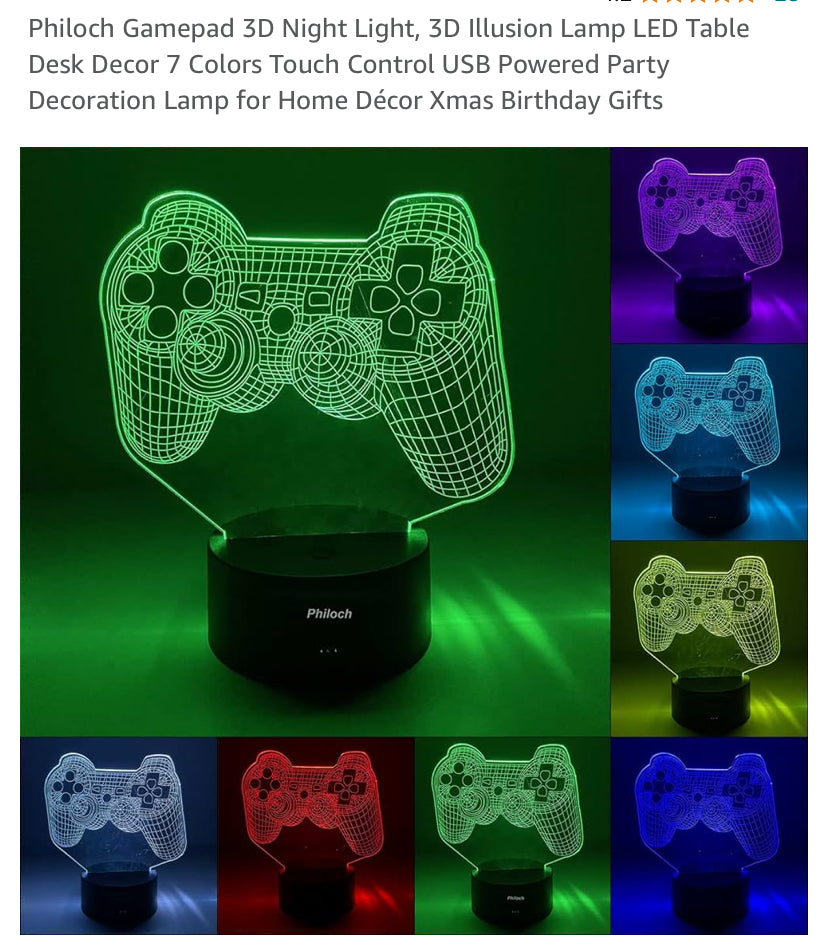 PlayStation controller 3D lamp (KB)