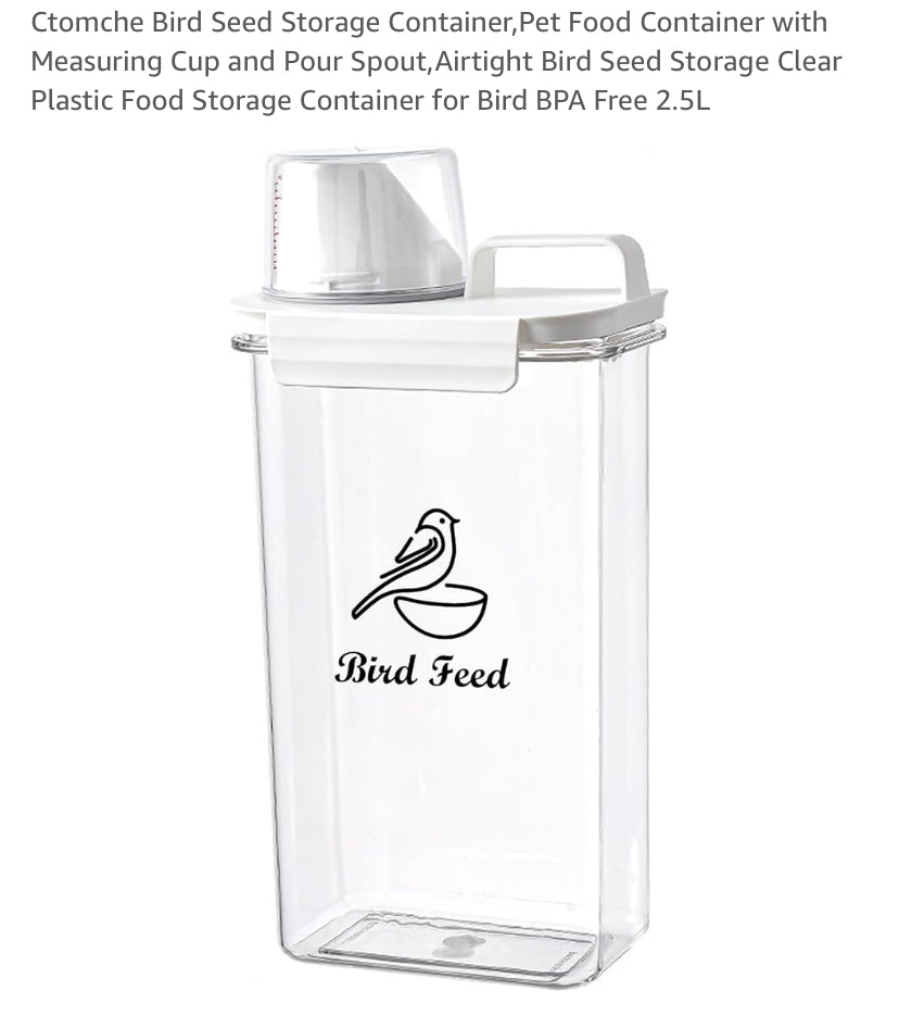 Bird seed storage tub 2.5L