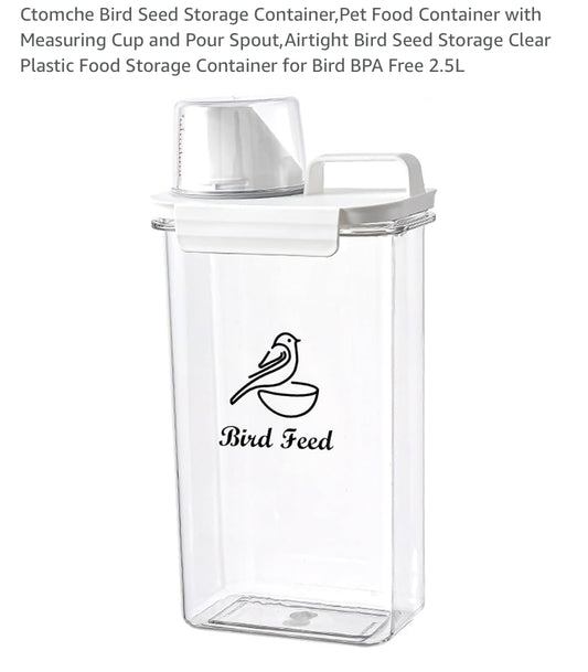 Bird seed storage tub 2.5L