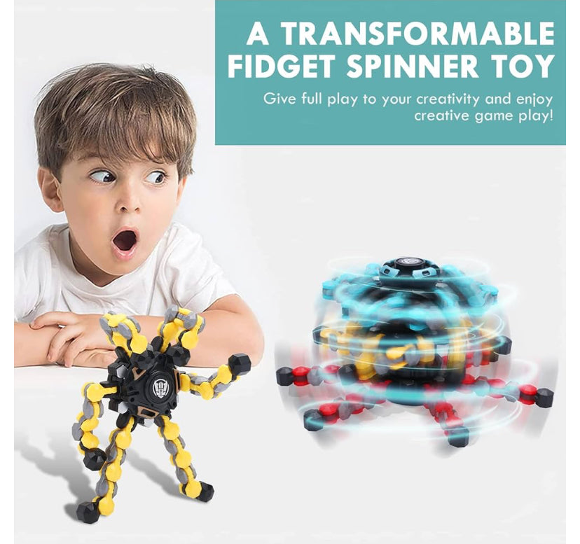 Transformer fidget toy / spinner 3 colours to collect