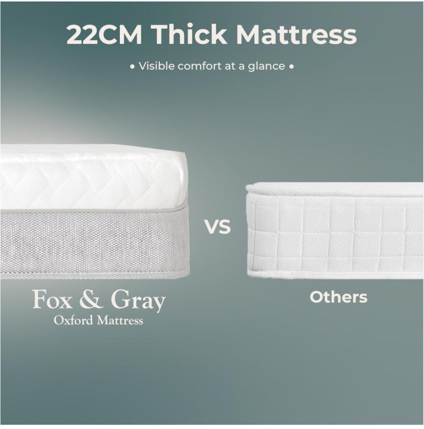 Fox & Gray memory foam single mattress RRP £179