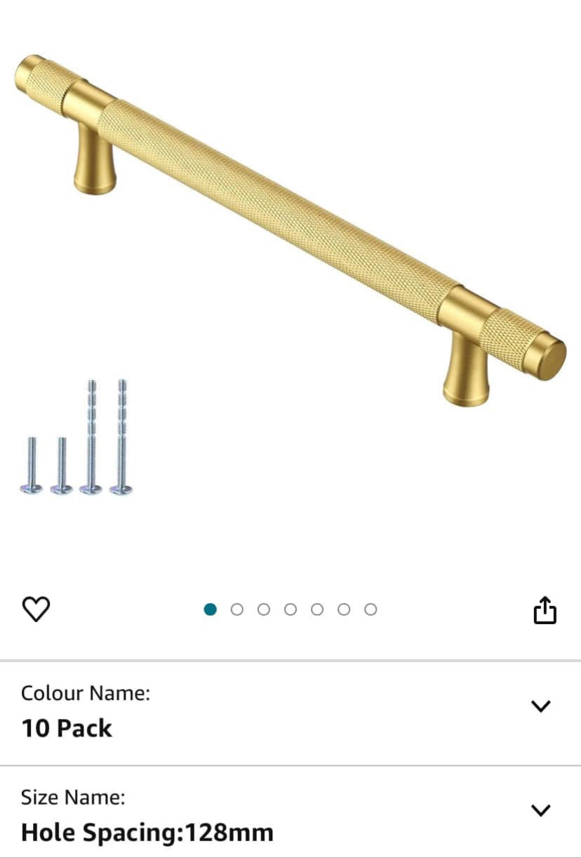 10 pack kitchen cupboard door handles