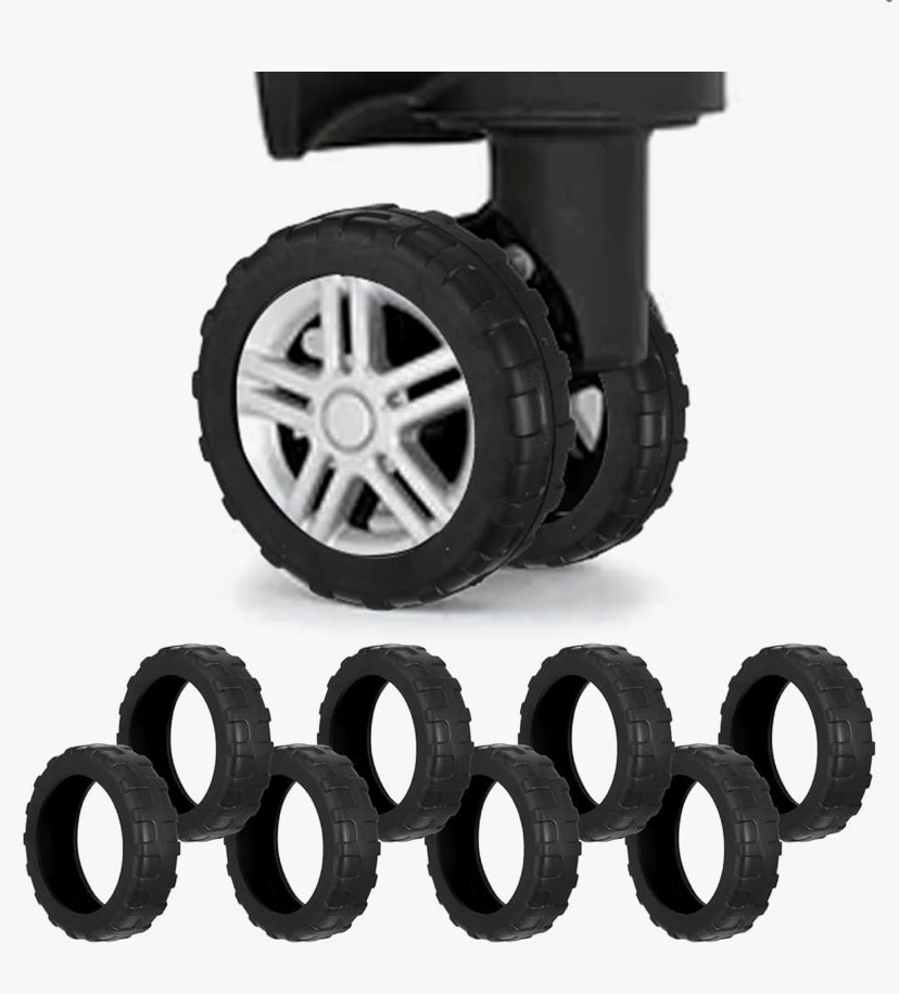 8 ok Suitcase wheel rubber protectors