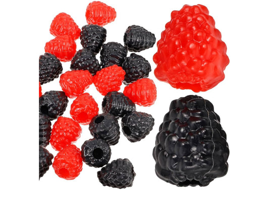 20 x Raspberry Artificial Lifelike Berries Raspberry Decoration Fake Fruit