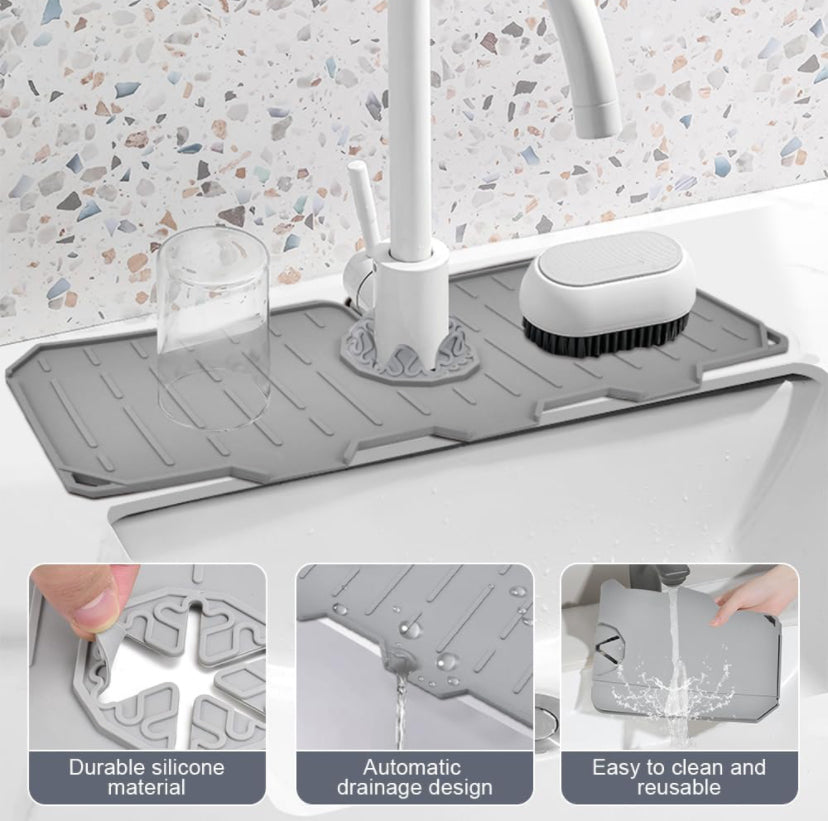 Silicone sink splash guard / sponge drainer