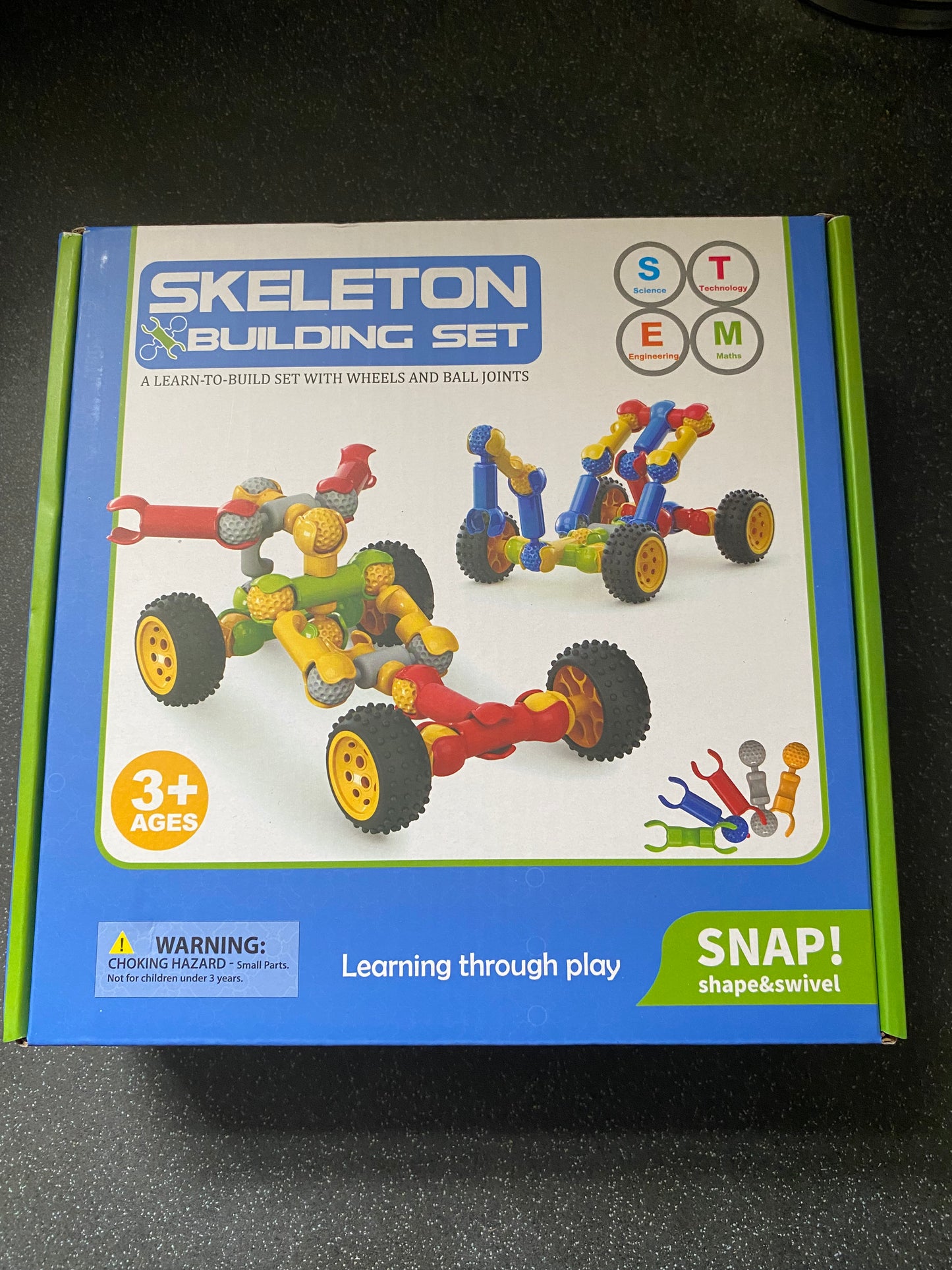 Steam skeleton building set - snap together machano